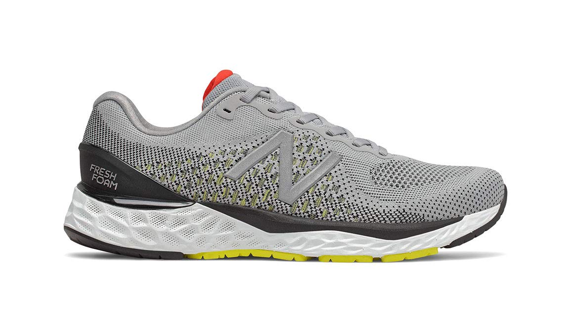 New Balance Men's Fresh Foam 880v10 Neutral Cushioned Running Shoes â€¦ (Silver Mink/Lemon Slush, Numeric_14)