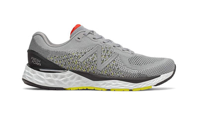New Balance Men's Fresh Foam 880v10 Neutral Cushioned Running Shoes â€¦ (Silver Mink/Lemon Slush, Numeric_14)
