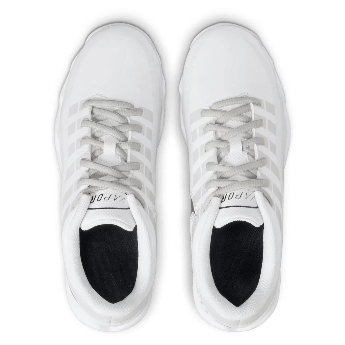 Nike Youth Vapor Edge Shark Football Cleats (6Y, White/Grey Fog/Black)