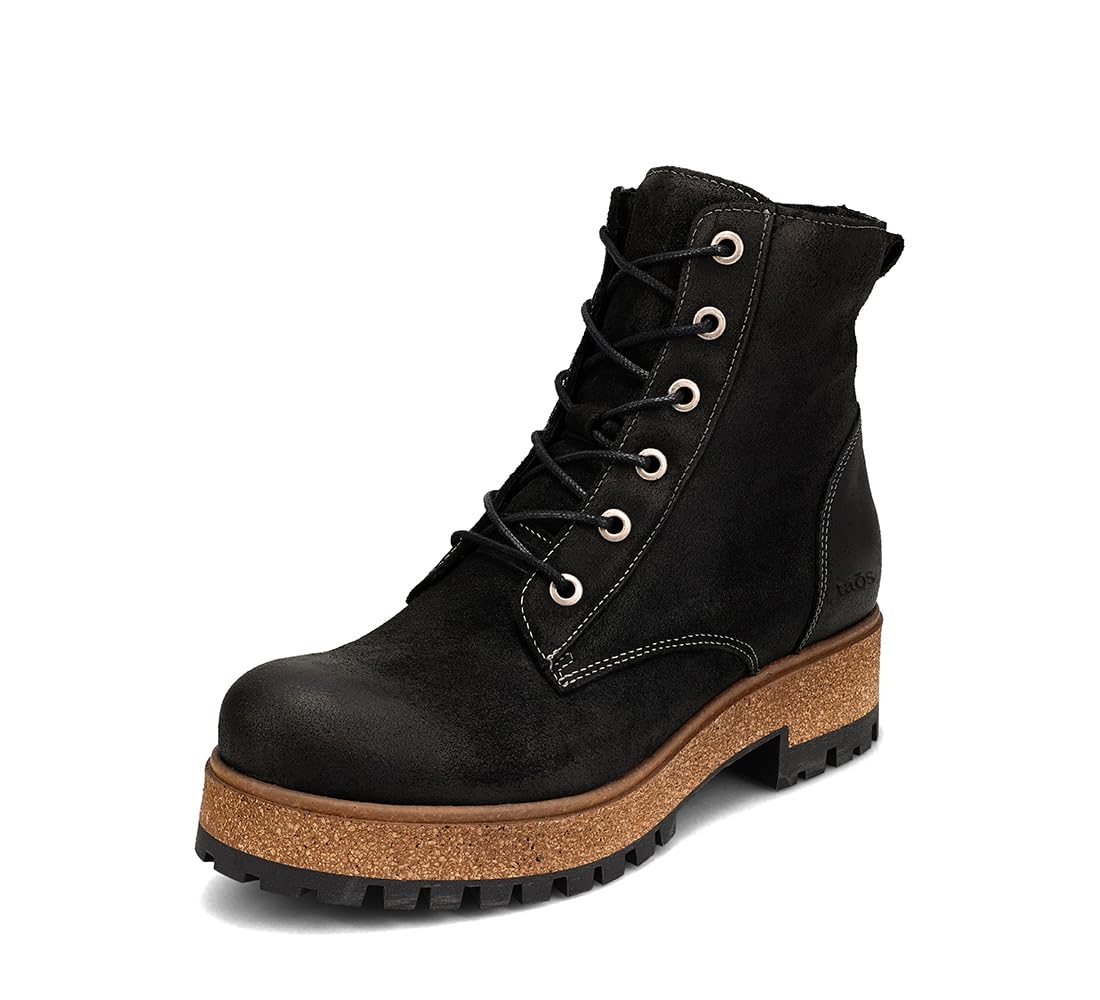 Taos Women's Main Street Black Rugged Boot 6-6.5 M US