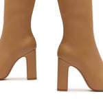 SCHUTZ Women's Gabrielle Up Boots, Honeycomb, Tan, 6 Medium US