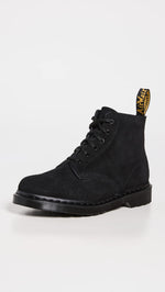 Dr. Martens Men's 101 Mono Boots, Black E.H Suede Mb, 8 Medium US