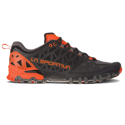 La Sportiva Bushido II Running Shoe - Men Carbon/Tangerine 41