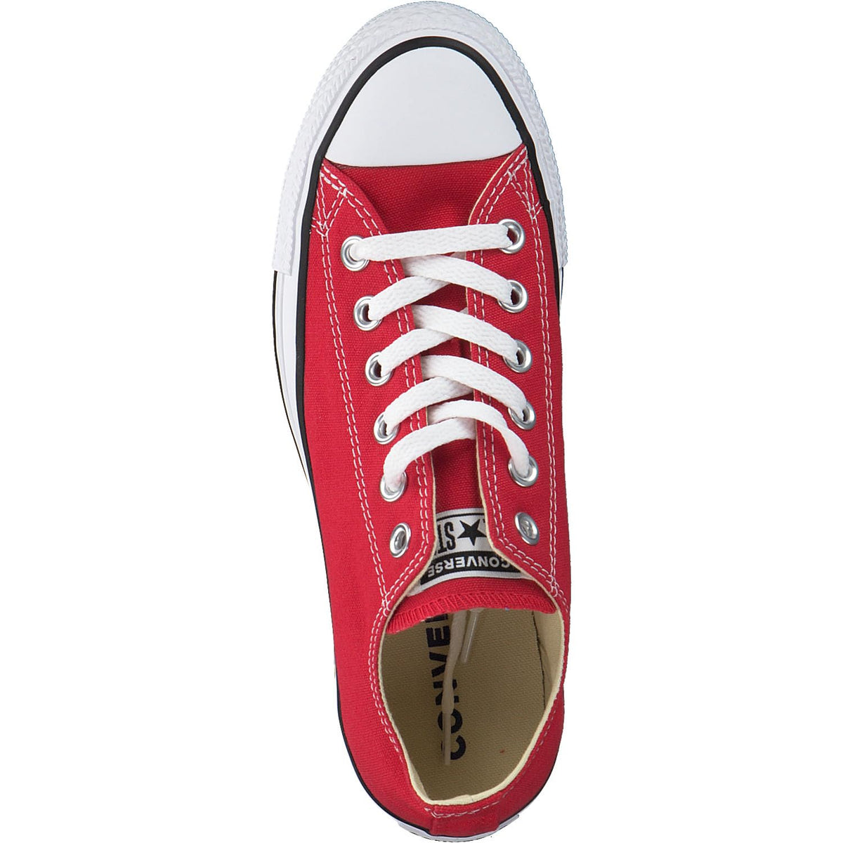 Converse Chuck Taylor All Star Canvas Low Top Sneaker,Red,4.5 US Men/6.5 US Women