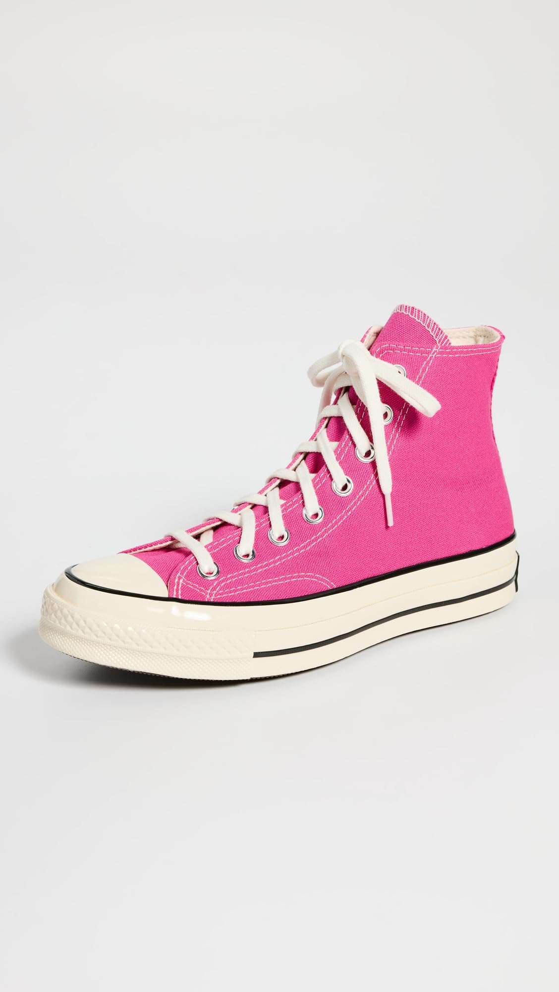 Converse Women's Chuck 70 High Top Sneakers, Lucky Pink/Egret/Black, 6.5 Medium US