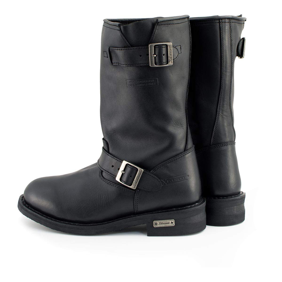 Xelement 1440 'Classic' Men's Black Engineer Motorcycle Leather Boots (9)