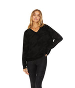 Beach Riot Joey Sweater X-Small Gunmetal Houndstooth