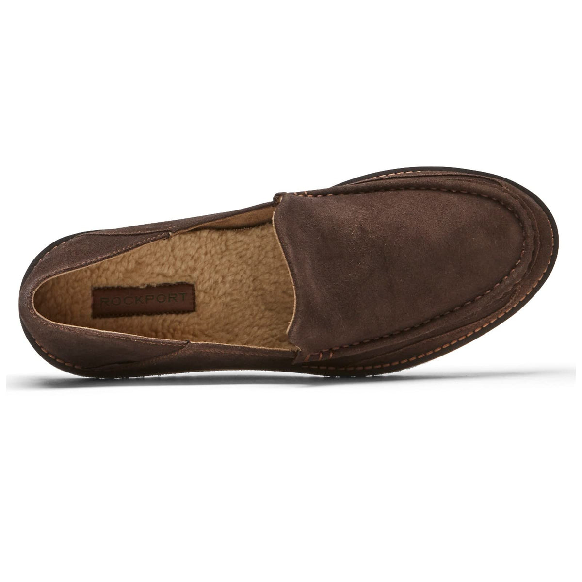 Rockport Men's Axelrod Crush Back Slipper, Java Nubuck, 8.5 Wide