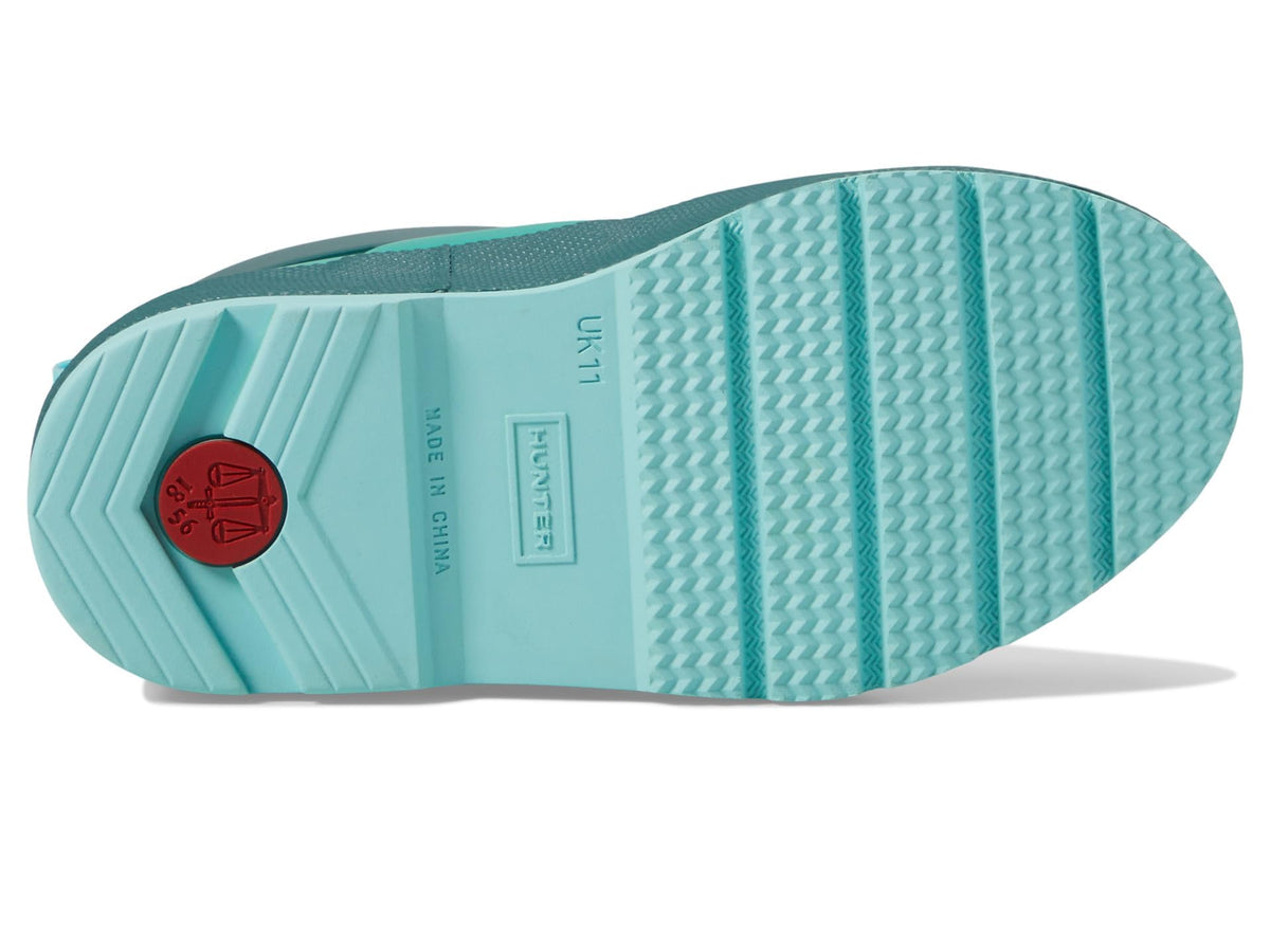 Hunter Play Boot (Toddler/Little Kid) Thrum Green/Teal Tempo/Flowing Blue 8 Toddler M