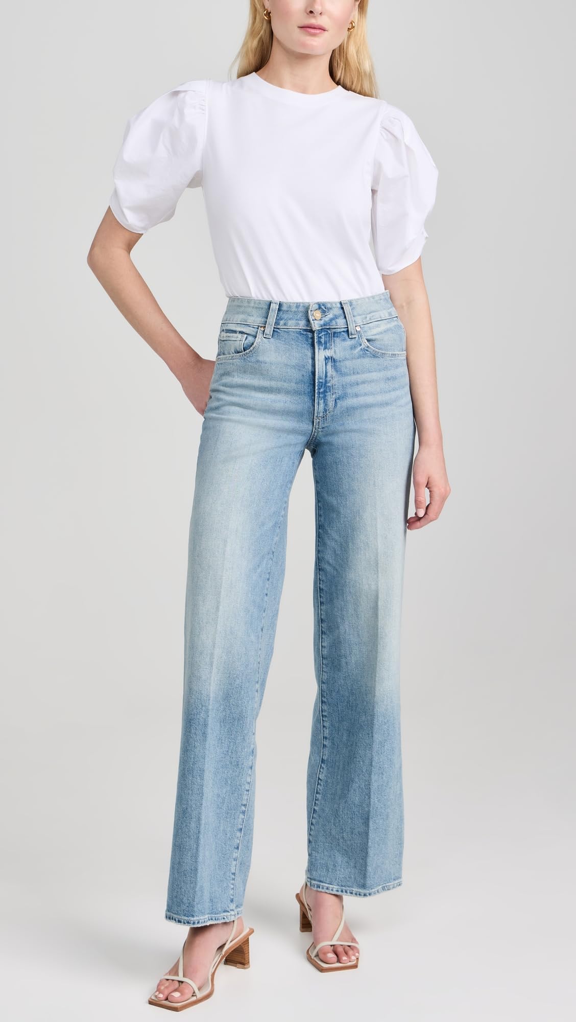 PAIGE Women's Sasha Jeans, La Rambla, Blue, 26 Regular