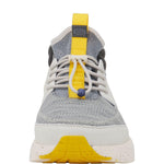HEYDUDE Men's Sirocco M Mid Trail Heather Grey/Yellow Size 15 | Men's Shoes | Men Slip-on Sneakers | Comfortable & Light-Weight