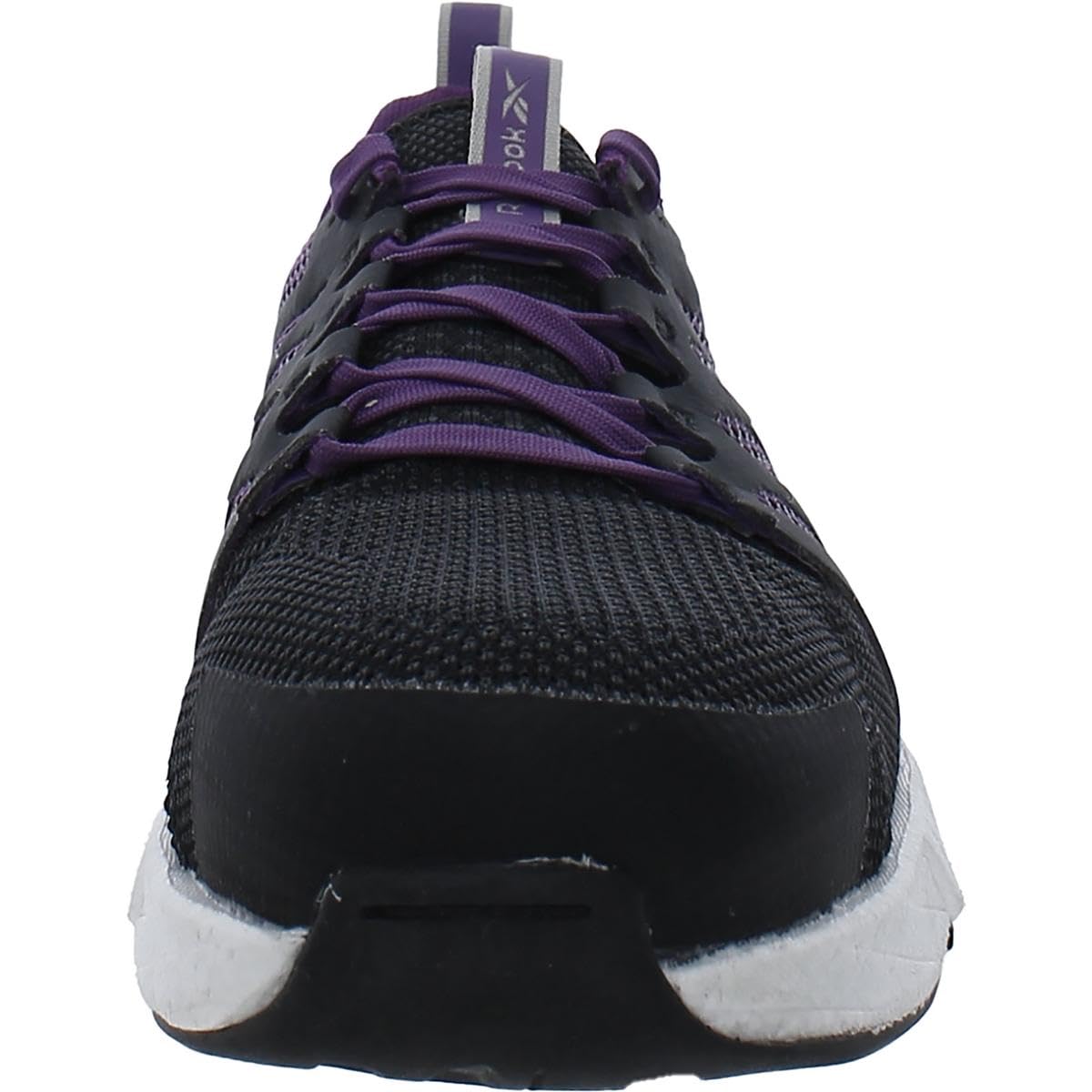 Reebok Women's Rb315 Fusion Flexweave Safety Toe Athletic Work Shoe Black 9 Wide Black and Purple