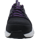 Reebok Women's Rb315 Fusion Flexweave Safety Toe Athletic Work Shoe Black 9 Wide Black and Purple
