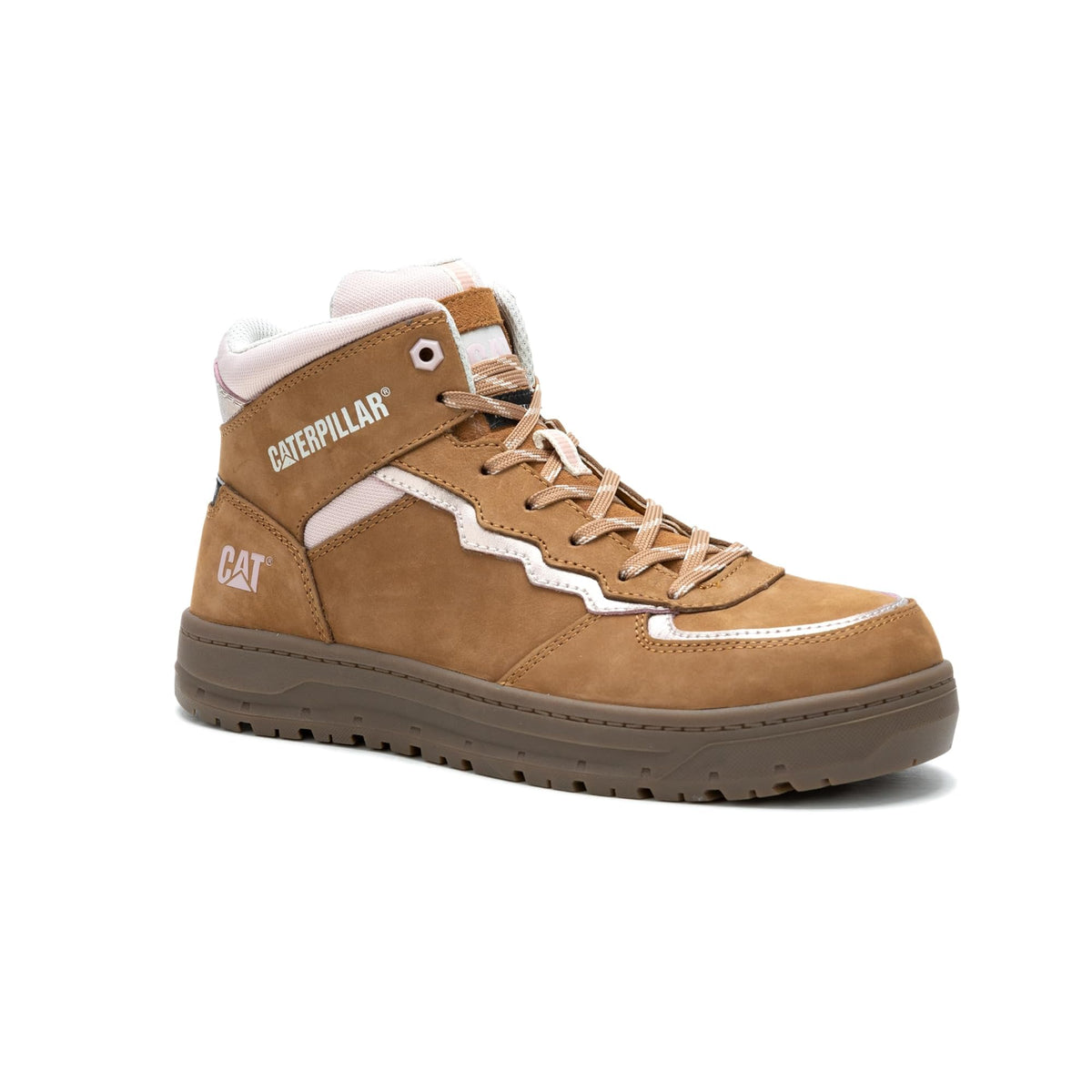 CAT Footwear Women's Streamline Court Mid Composite Toe Construction Boot, Sundance, 5.5
