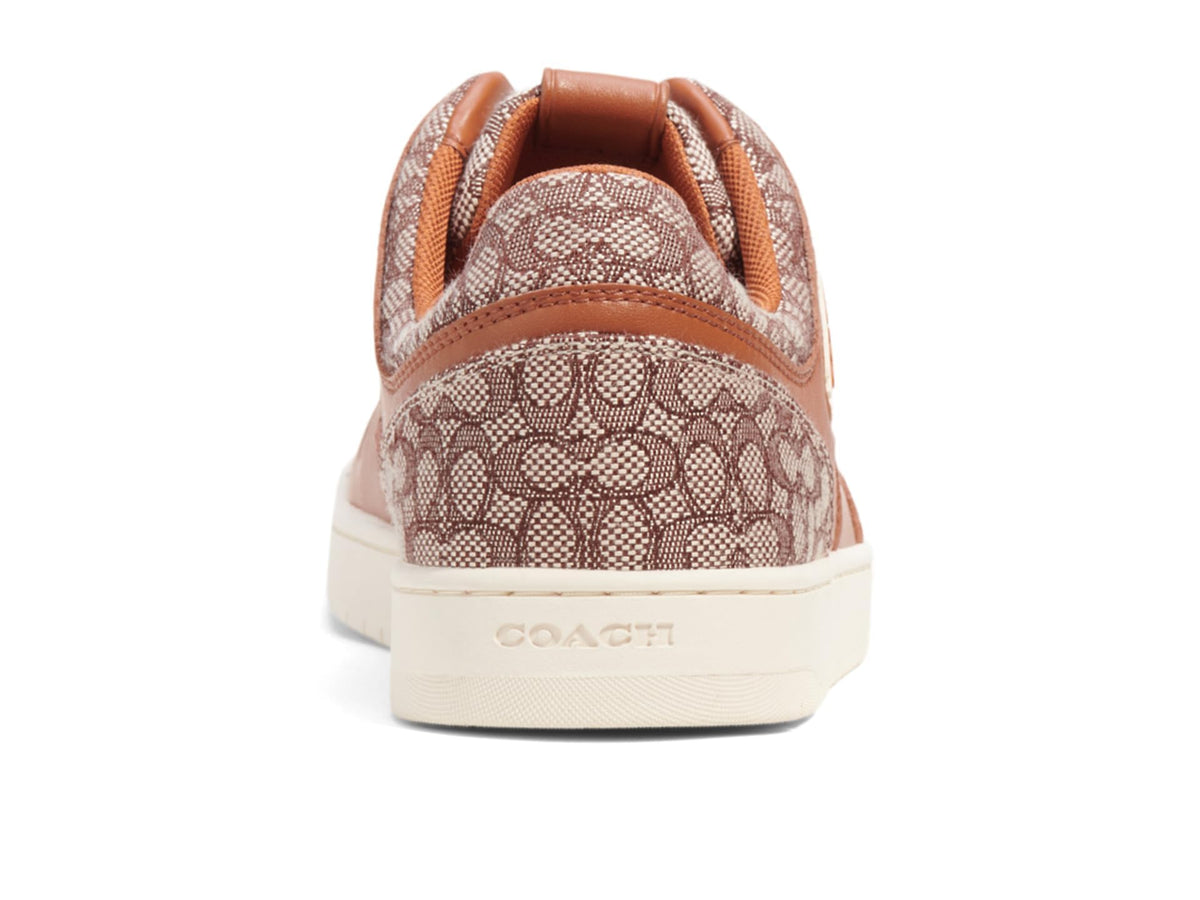 Coach C201 Micro Signature Sneaker Burnished Amber 9.5 D (M)