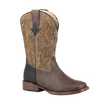 ROPER Western Boots Boys Dalton 9" 11 Child Brown 09-018-1900-2756 BR