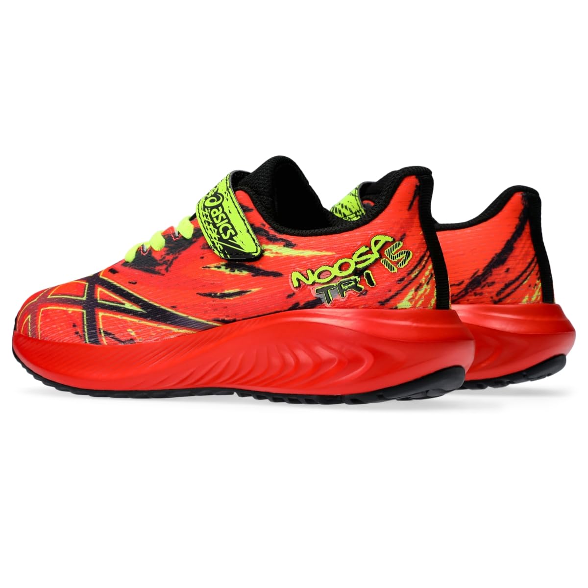 ASICS Boy's Pre Noosa Tri 15 PS (Toddler/Little Kid) Sunrise Red/Black 1 Little Kid M