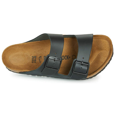 Birkenstock womens Arizona in Black from Leather Sandals 40.0 EU W