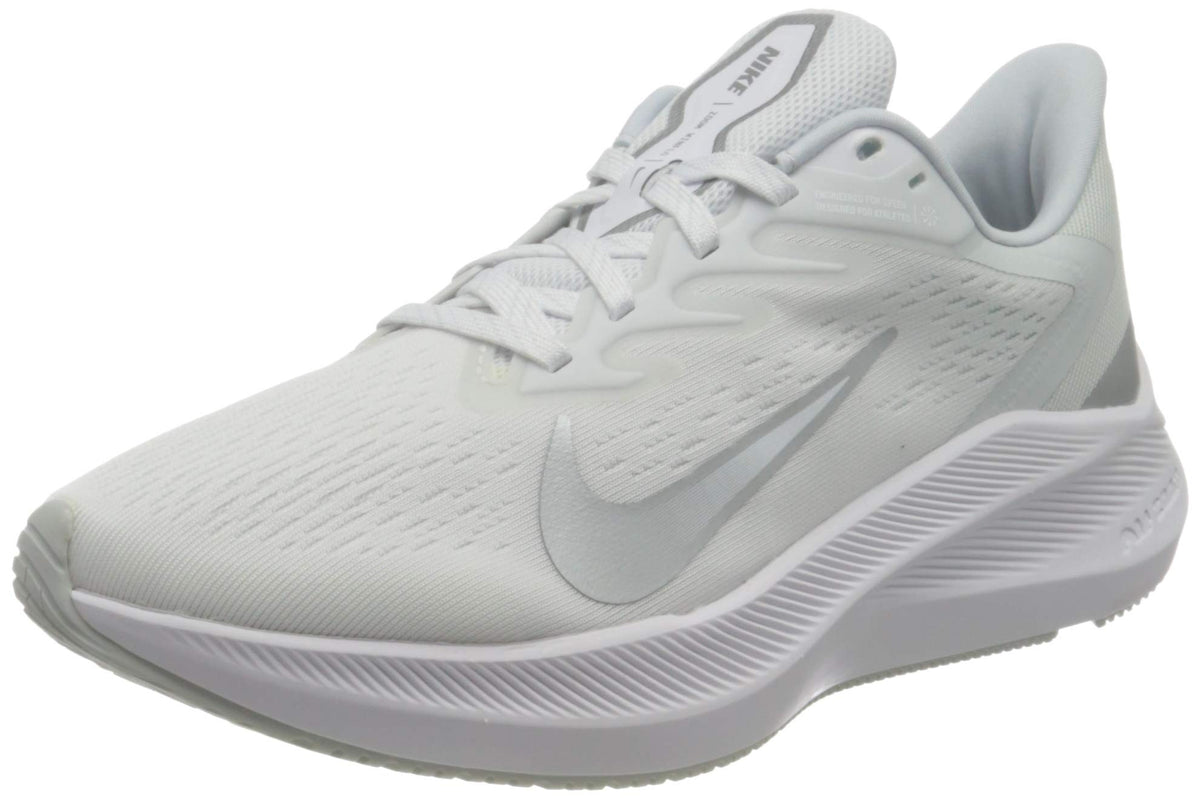 Nike Women's Running Shoe, Pure Platinum Metallic Silver White, 8