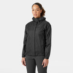 Helly Hansen Women's Loke Waterproof Windproof Breathable Rain Jacket, 990 Black, Small
