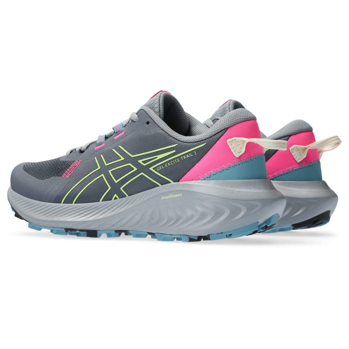 ASICS® Gel-Excite® Trail 2 Lace-up Sneakers for Women - Blended Fabric Construction – Ortholite™ Metropolis/Lime Green 10.5 B - Medium