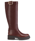 Coach Lilli Leather Boot Walnut 6.5 B (M)