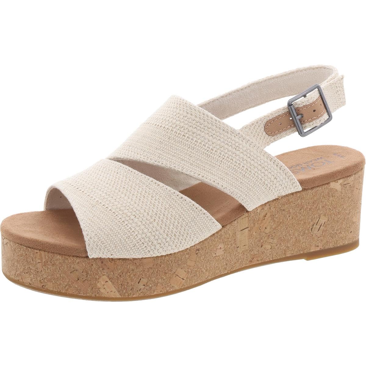 TOMS Claudine Natural Metallic Linen 5 B (M)