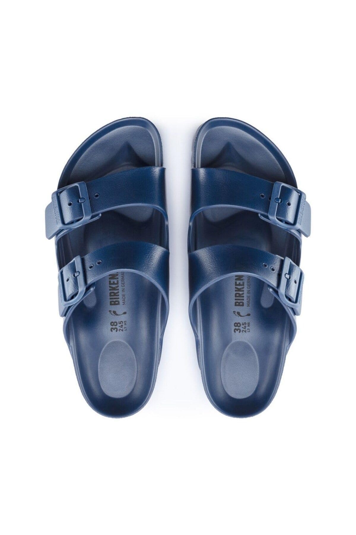 Birkenstock Men's Arizona Slippers, Navy, 10.5