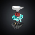 ROCCAT Vulcan TKL Pro PC USB-C Gaming Keyboard, Linear Optical Titan Switch, AIMO RGB Lighting, Tenkeyless Mechanical Feel Speed Keystroke, Low Profile Ergonomic Design for Wrist Rest Support, White