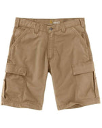 Carhartt Men's Big & Tall Force Relaxed Fit Ripstop Cargo Work Short, Dark Khaki, W50