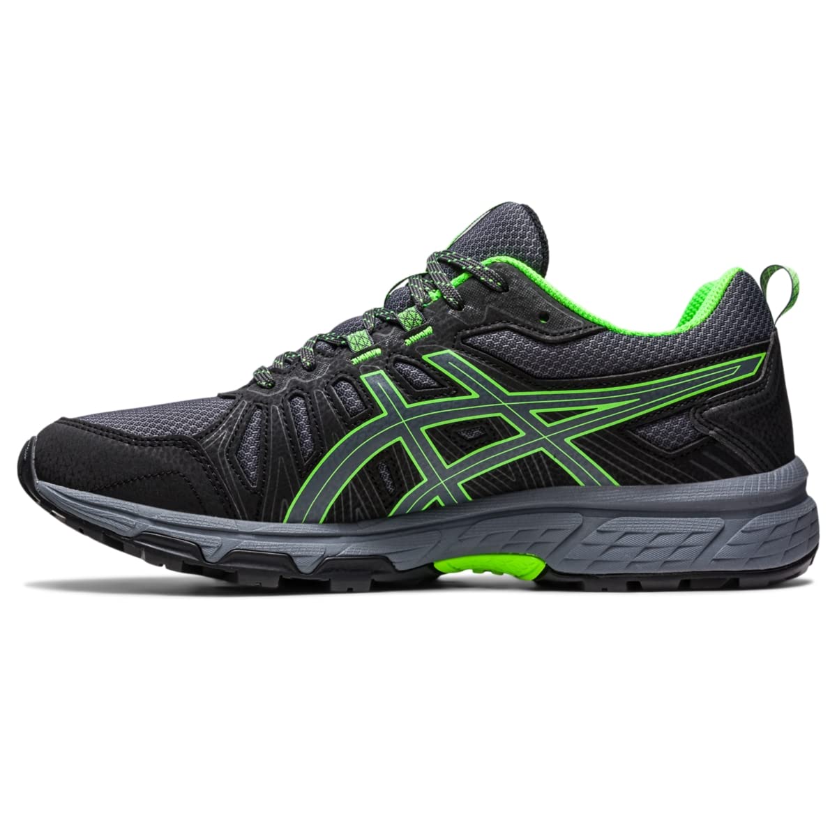 ASICS Men's Gel-Venture 7 Running Shoes, Graphite Grey/Green Gecko, 8 M US