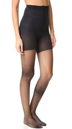 SPANX Women's Luxe Leg Sheer Tights, Very Black, A