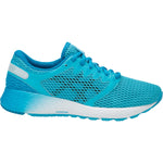 ASICS 1012A123 Women's Roadhawk FF2 Running Shoe, Aquarium/Black - 6 B(M) US