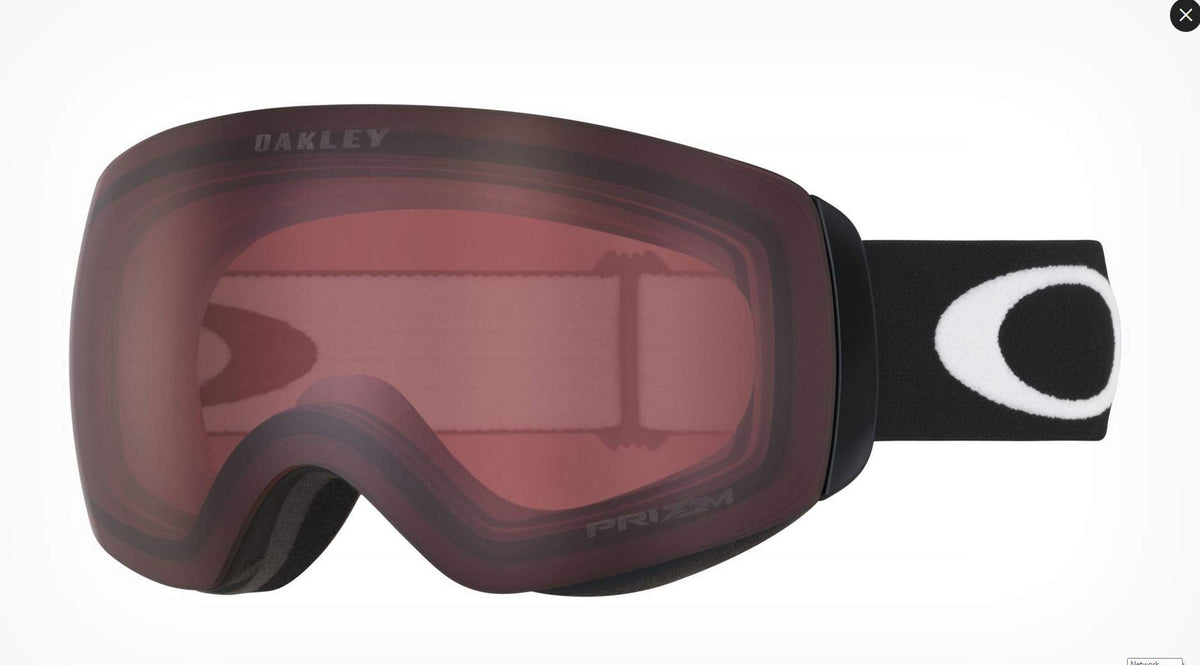 Oakley Flight Deck XM Snow Goggle (Matte Black Frame/Prizm Rose Lens) with Lens Cleaning Kit