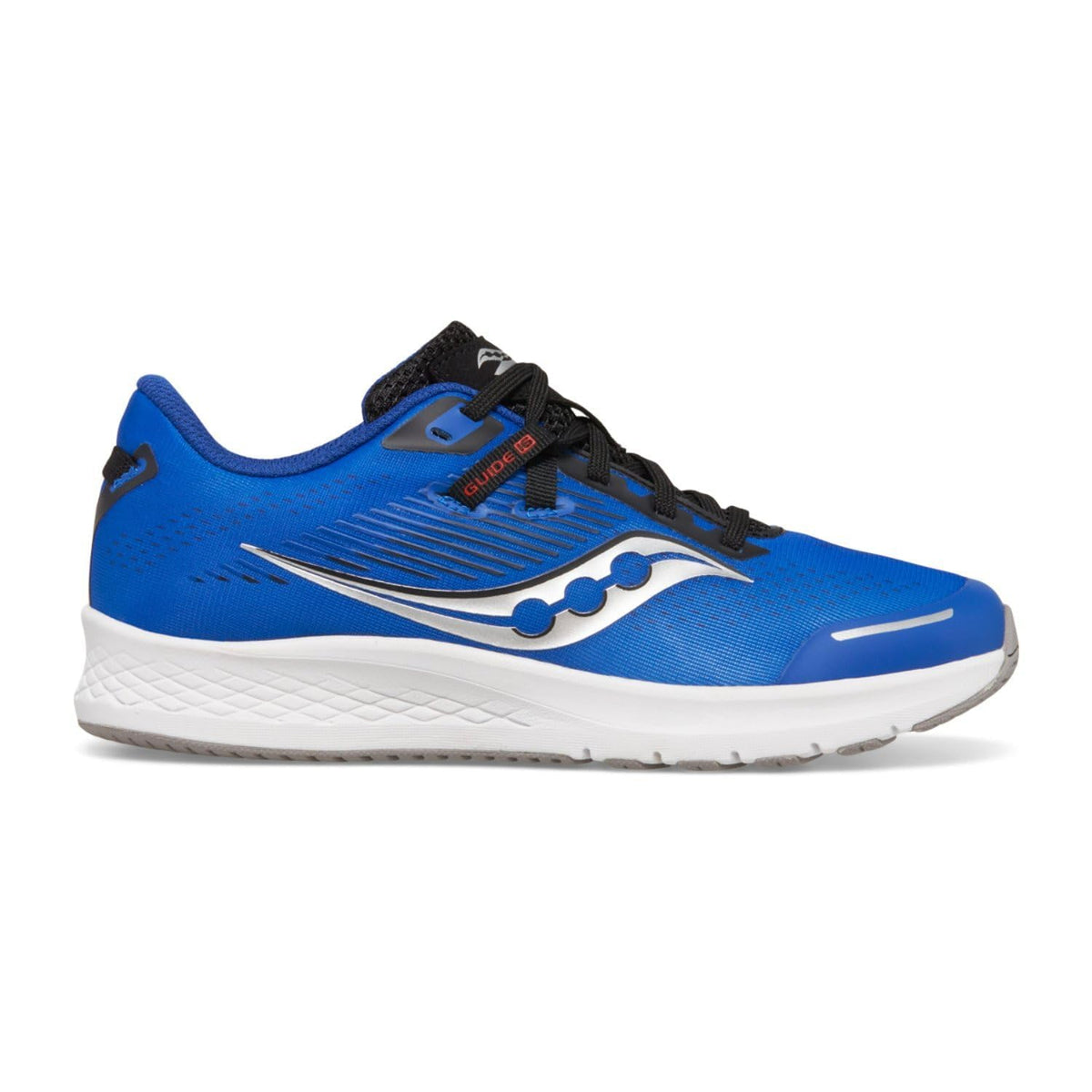 Saucony Guide 16 Sneaker, Blue/Black, 5 US Unisex Big Kid