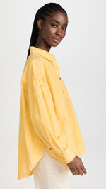 Free People Women's Happy Hour Stripe Top, Yellow Combo, L