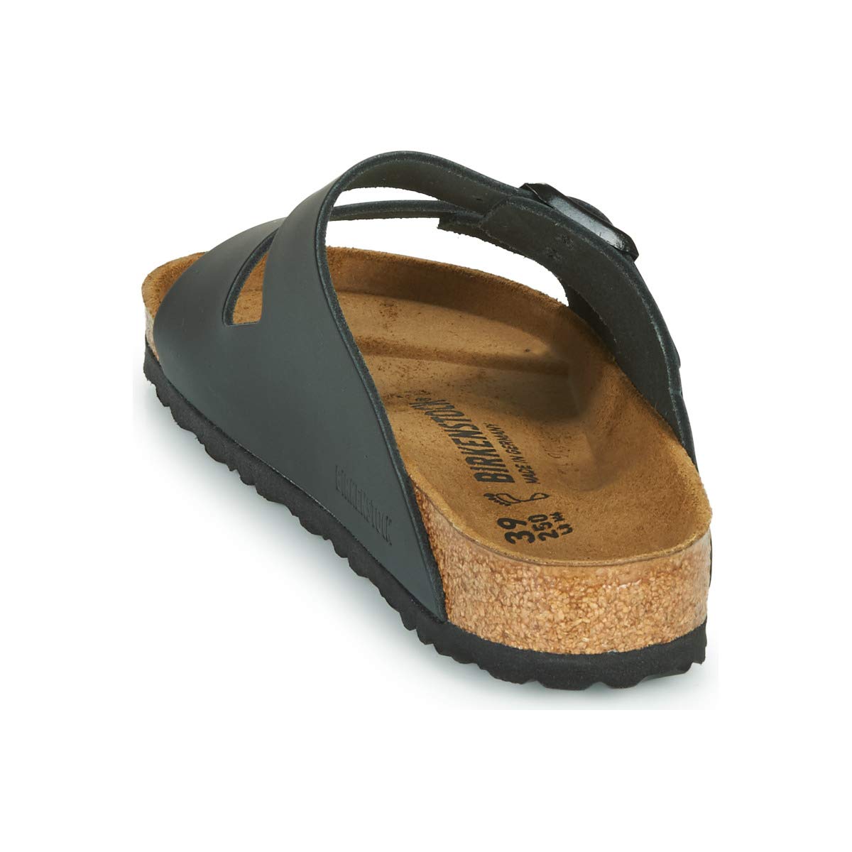 Birkenstock womens Arizona in Black from Leather Sandals 40.0 EU W