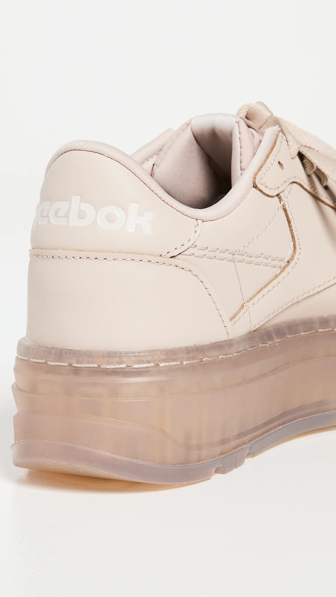 Reebok Women's Club C Double Geo Flooded Ice Sneakers, Modern Beige/Modern Beige, Tan, 7.5 Medium US