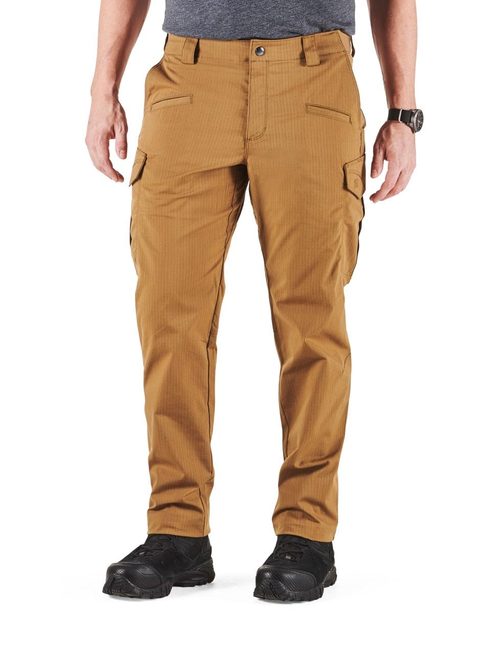 5.11 Tactical Men's Icon Pants, Straight Fit, Gusseted, 8 Pockets, Style 74521, Kangaroo, 32W x 32L