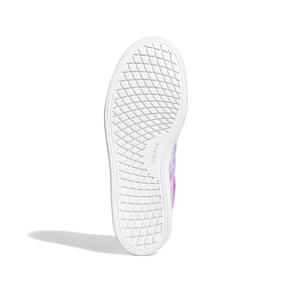 Adidas Women's Vulc Raid3r Skateboard Shoes, White/Pink/Silver Metallic US 6.5