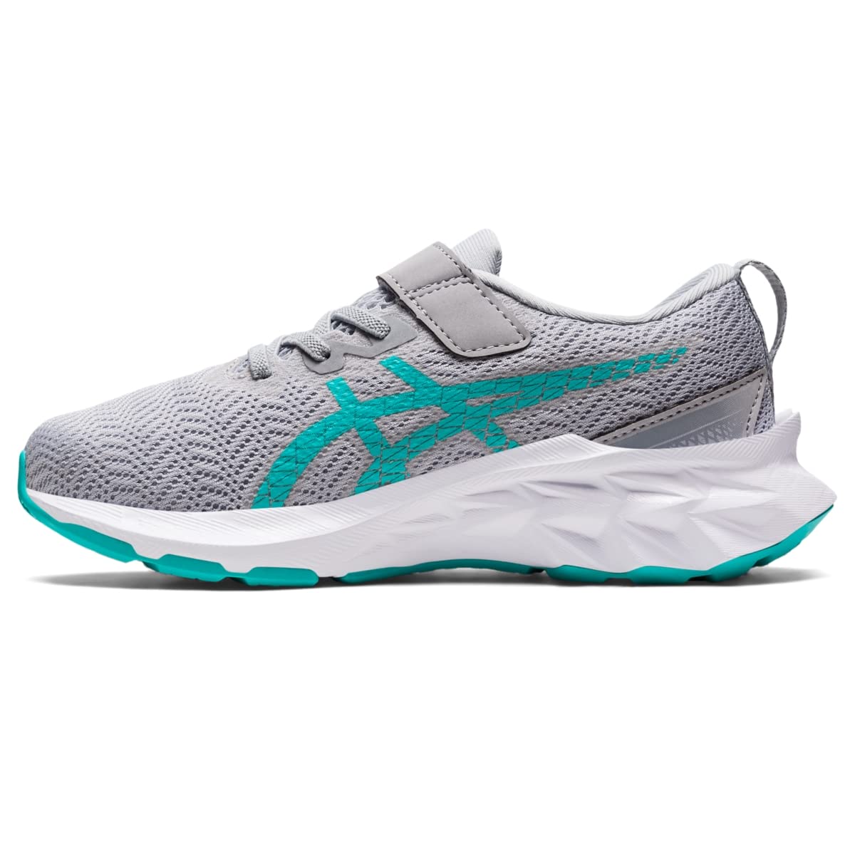 ASICS Girl's Novablast 2 PS (Toddler/Little Kid) Piedmont Grey/Lavender Glow 3 Little Kid M