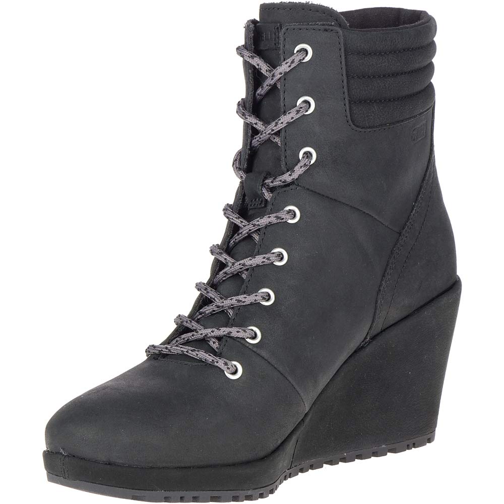 Merrell Tremblant Wedge Boot Waterproof Black 9.5