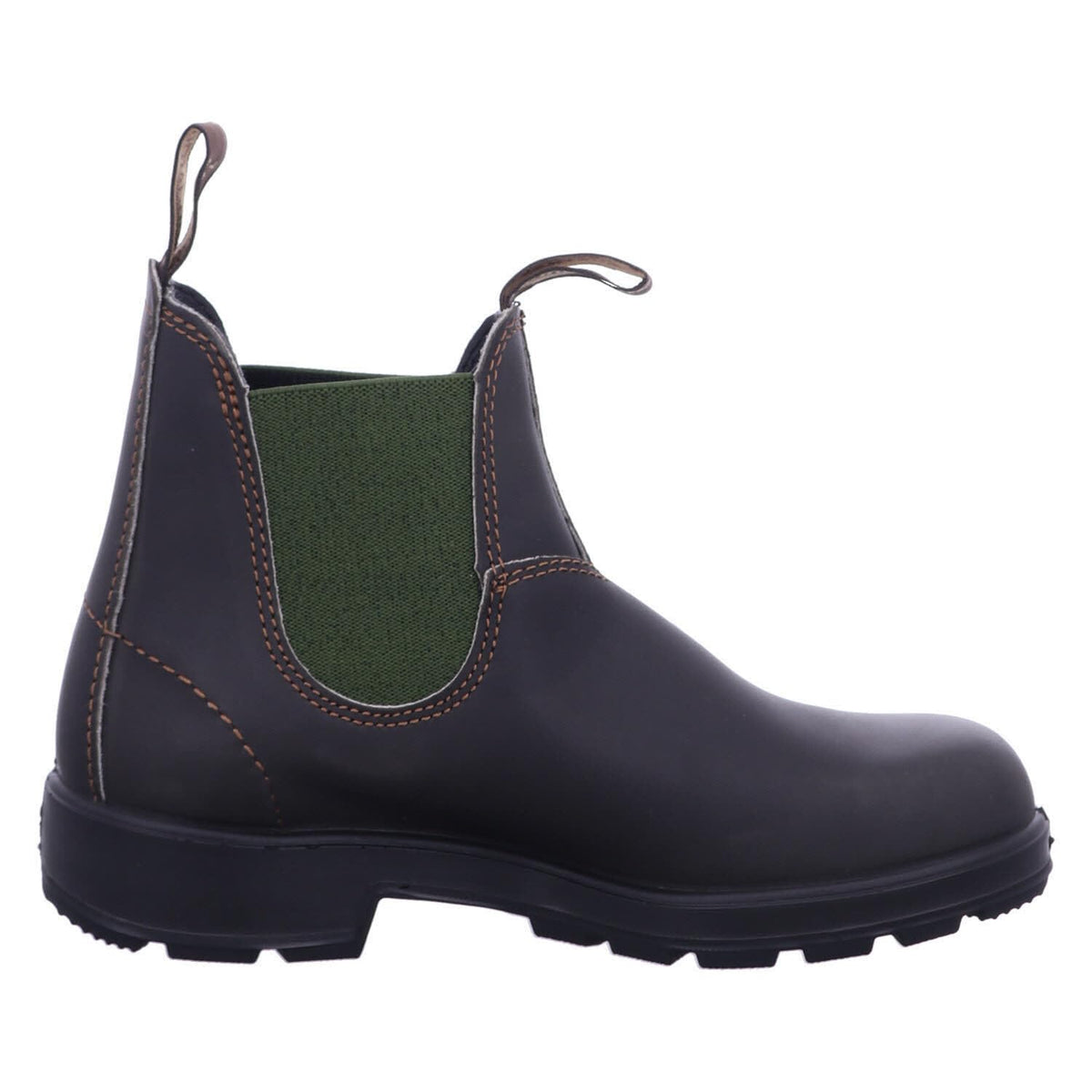 Blundstone Original 500 Chelsea Boot - Men's #519 - Stout Brown/Olive, US 8.0/UK 7.0