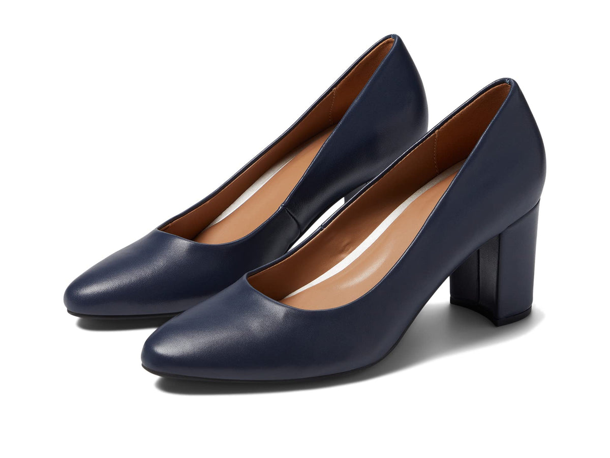 Aerosoles Bette Navy Leather 8.5 B (M)