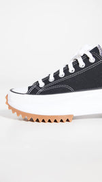 Converse Women's Run Star Hike Digital Terrain Sneakers 6.5 Women/5 Men Black/White/Gum