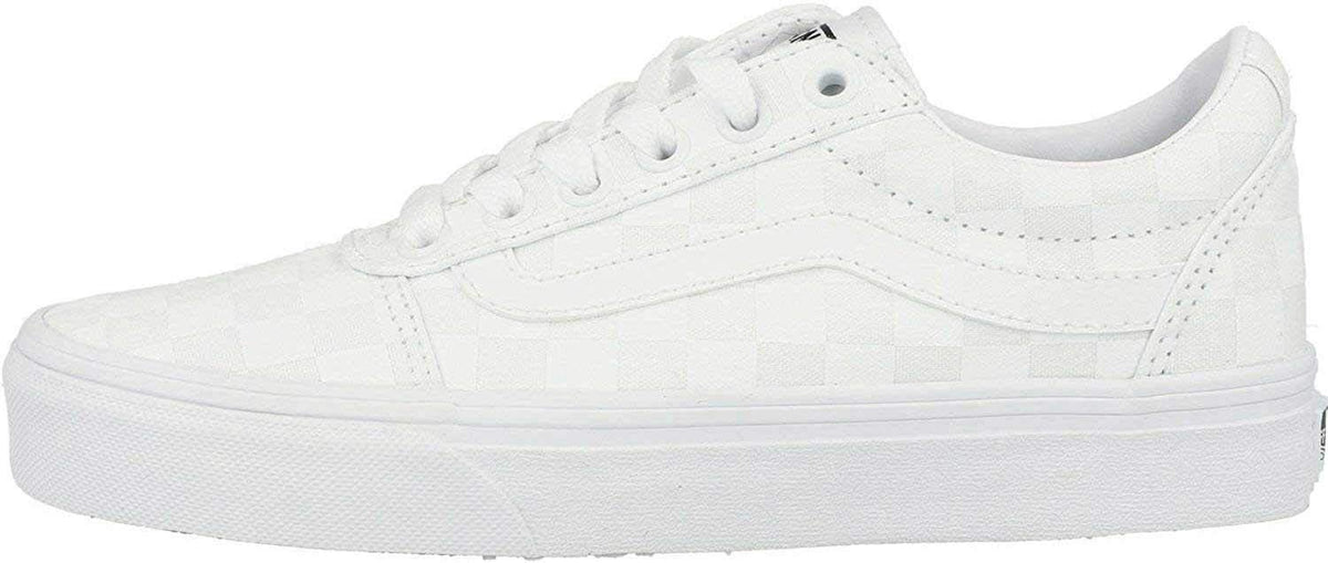 Vans Women's Ward Canvas Trainers Sneaker 9.5 Checkerboard White White