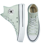 Converse Unisex Chuck Taylor All Star High Top Platform Sneaker - Light Silver/Black/White 8.5 Women/6.5 Men