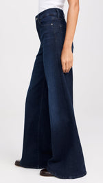 FRAME Women's Le Palazzo Jeans, Dante, Blue, 28