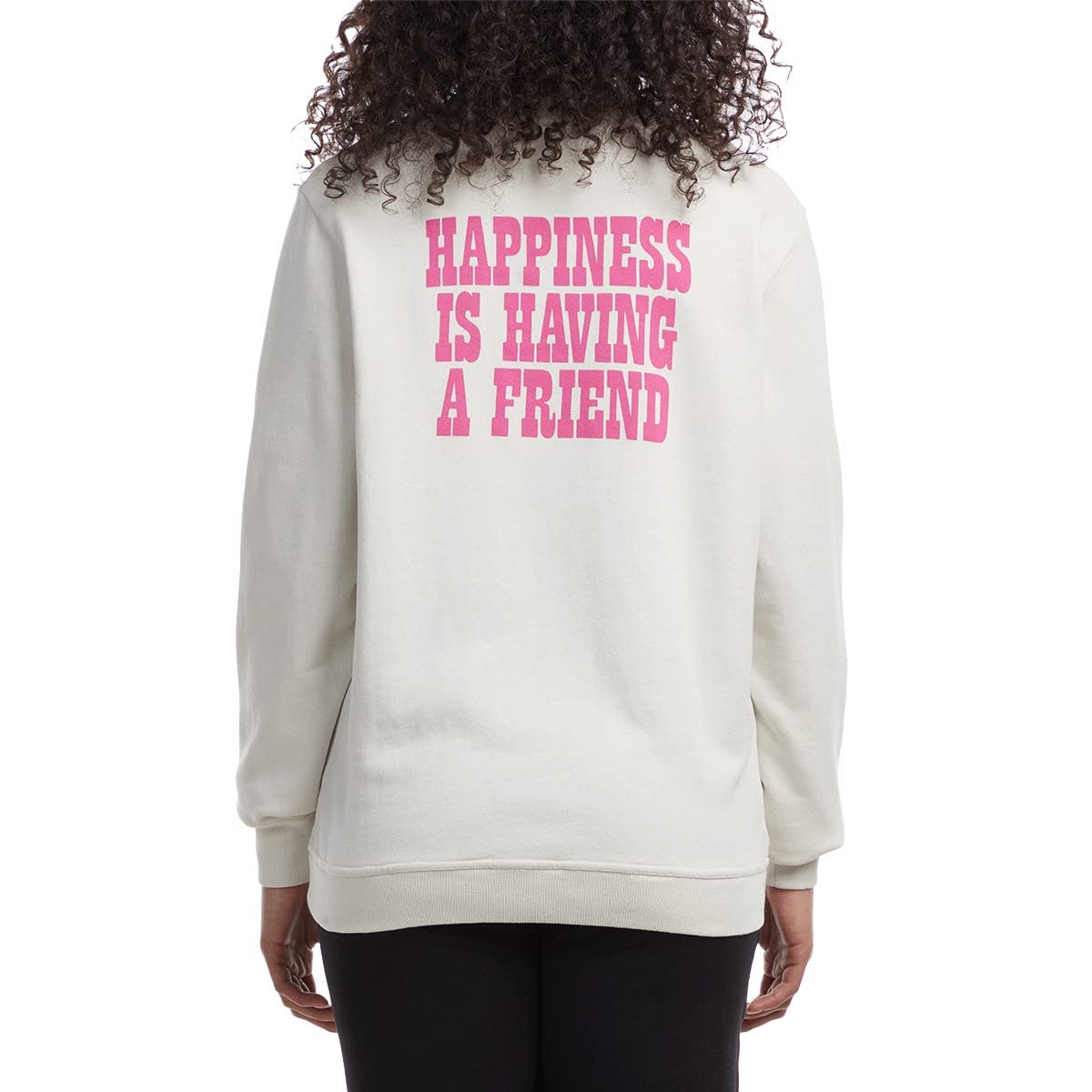 Marc Jacobs Peanuts Happiness Is Crew Neck Sweatshirt Chalk SM
