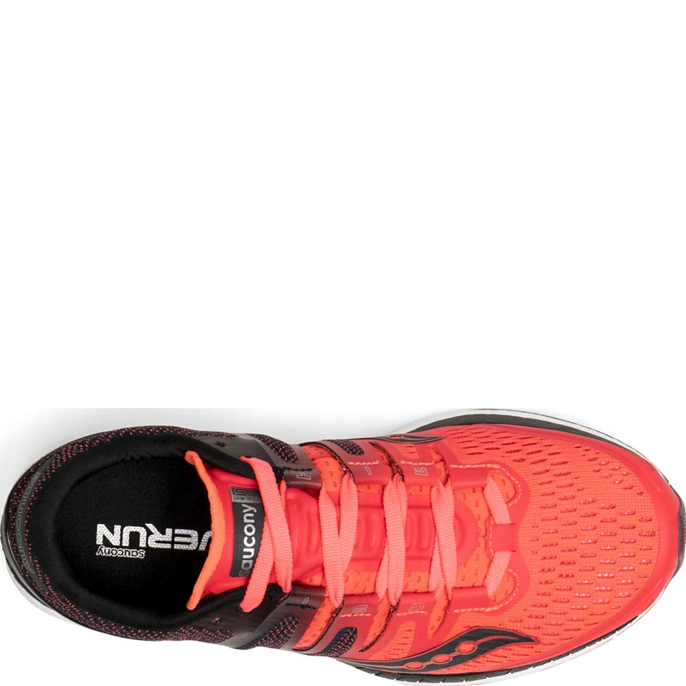 Saucony Women's Running Shoes 8.5 Red Viz Red Blk Gry 2